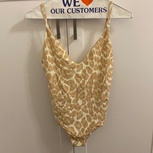 Leopard print bathing suit